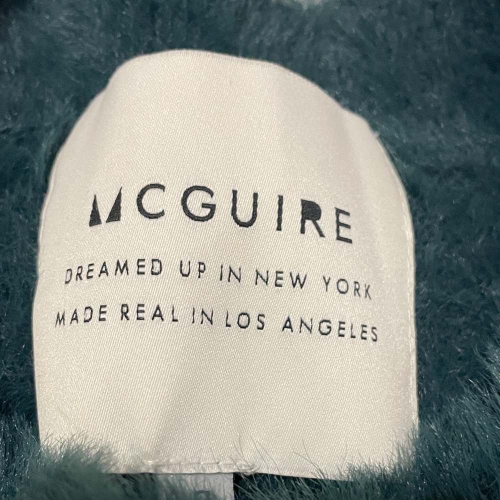 McGuire Denim Off-the-Shoulder Sweater in Deep Teal